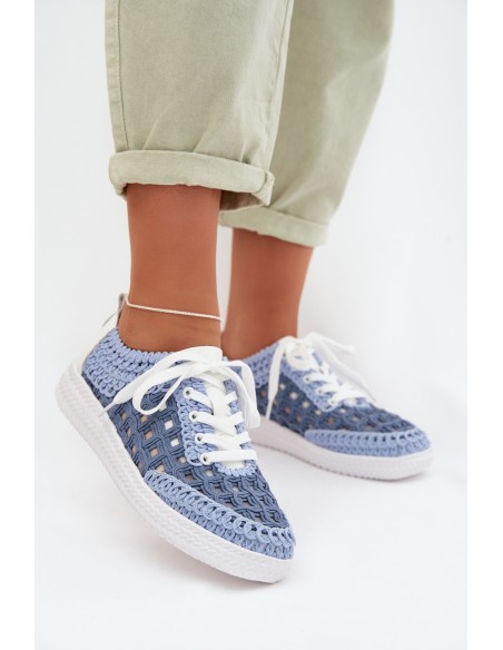 Leather Women's Loafers D&A GR61-5951 Blue