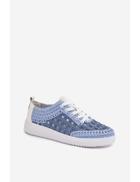 Leather Women's Loafers D&A GR61-5951 Blue