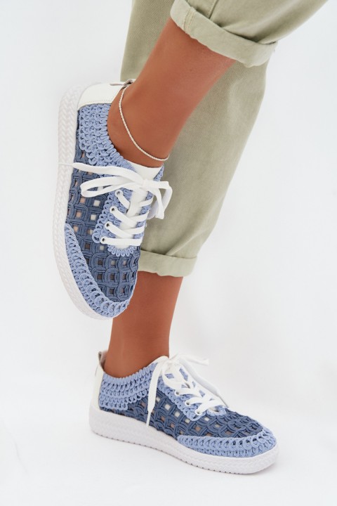 Leather Women's Loafers D&A GR61-5951 Blue