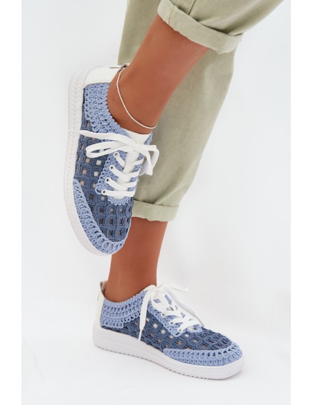 Leather Women's Loafers D&A GR61-5951 Blue