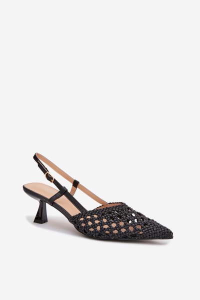 Women's Plecione Heeled Sandals Black Selinae 2