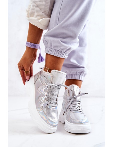 Sporty Boots Insulated Silver Joenne