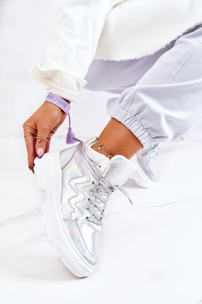 Sporty Boots Insulated Silver Joenne 2
