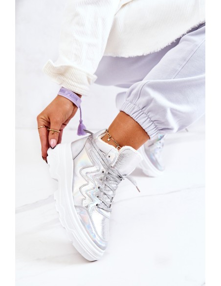 Sporty Boots Insulated Silver Joenne