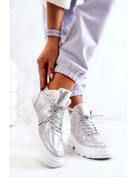 Sporty Boots Insulated Silver Joenne
