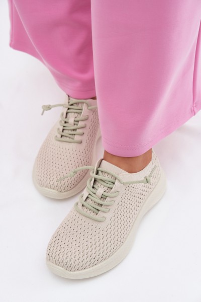 Material Women's Sports Shoes Beige Carmivelle