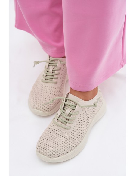 Material Women's Sports Shoes Beige Carmivelle