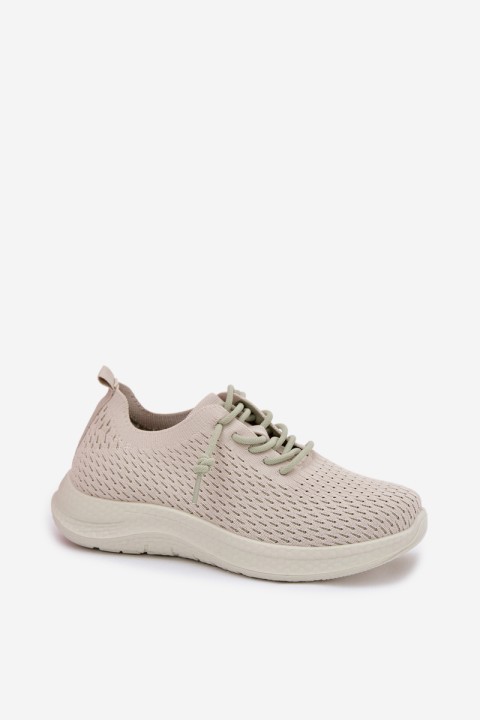 Material Women's Sports Shoes Beige Carmivelle