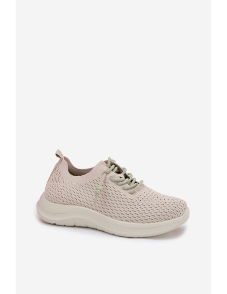 Material Women's Sports Shoes Beige Carmivelle