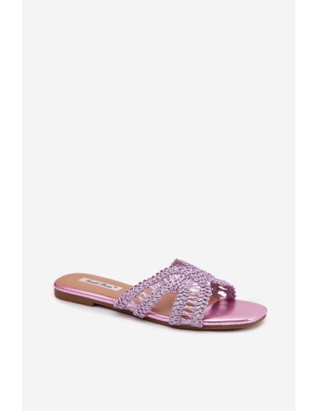 Women's Flat Purple Slippers Fariella