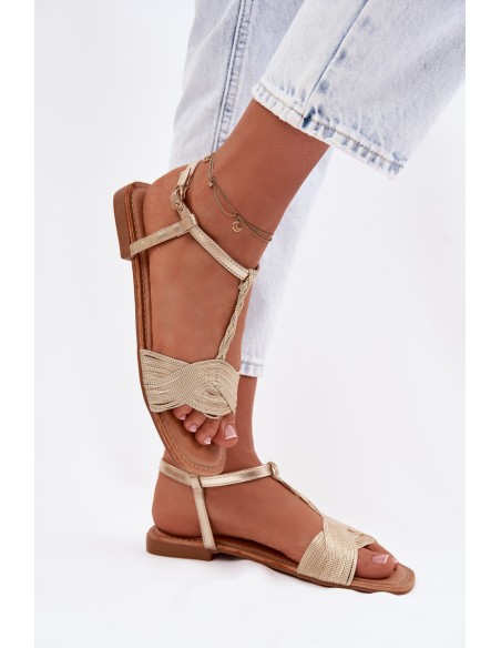 Women's Flat Yellow Sandals Nexora