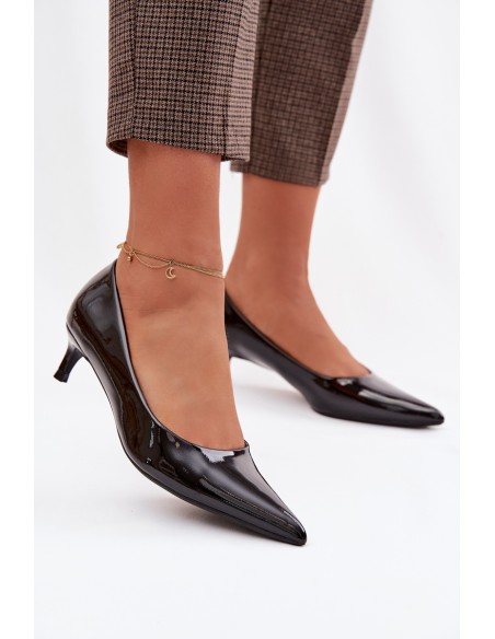 Patent Leather Low Heel Black Girela