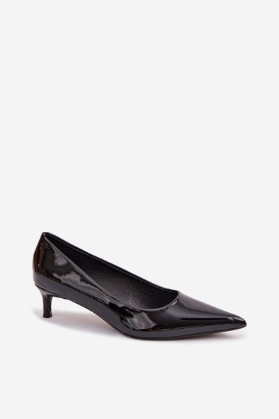 Patent Leather Low Heel Black Girela 2
