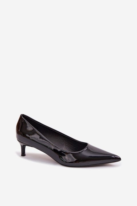 Patent Leather Low Heel Black Girela