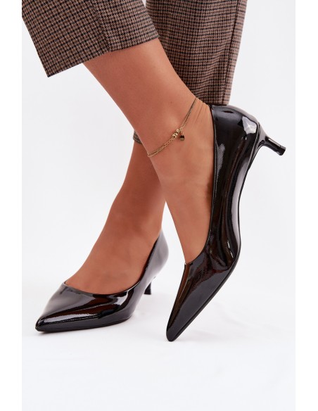 Patent Leather Low Heel Black Girela