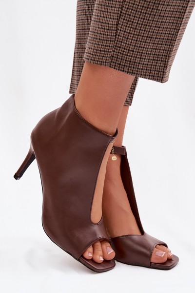 Women's High Heel Chocolate Sandals Helira