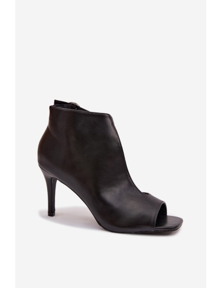 Women's High Heel Black Sandals Helira