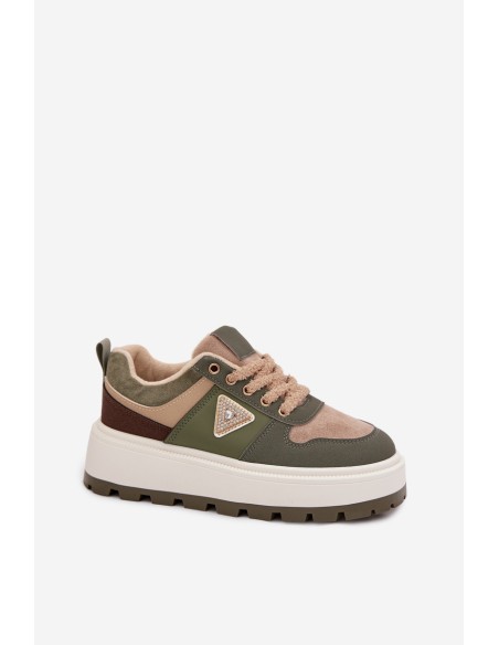 Women's Insulated Platform Sneakers Green Florinda