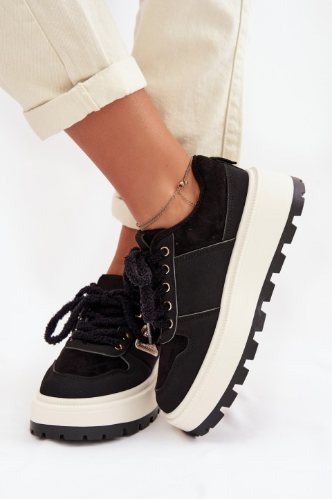Women's Platform Sneakers Black Florinda