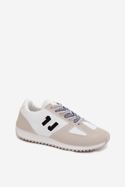 Women's Sneakers With Decorative Lacing Gray Henira 2