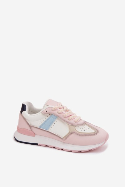 Women's Eco Leather Sneakers Pink Kelira 2