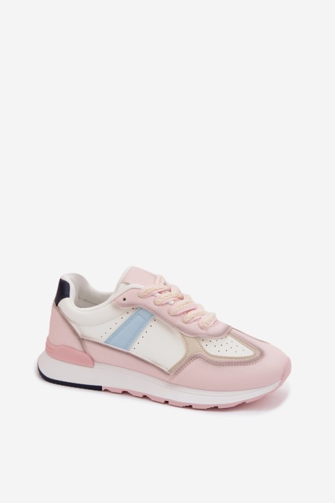 Women's Eco Leather Sneakers Pink Kelira