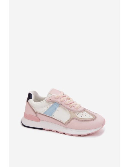 Women's Eco Leather Sneakers Pink Kelira