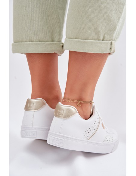 Women's Perforated Sneakers Big Star TT274291 White
