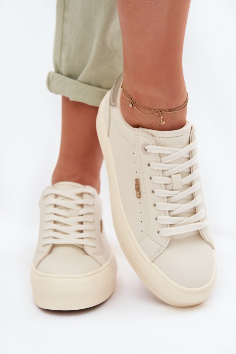 Big Star TT274806 Beige Platform Sneakers