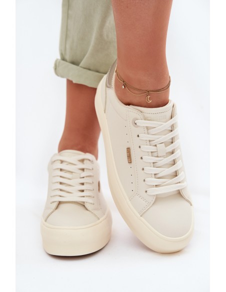 Big Star TT274806 Beige Platform Sneakers