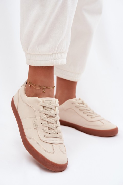 Women's Fabric Sneakers Big Star TT274358 Beige