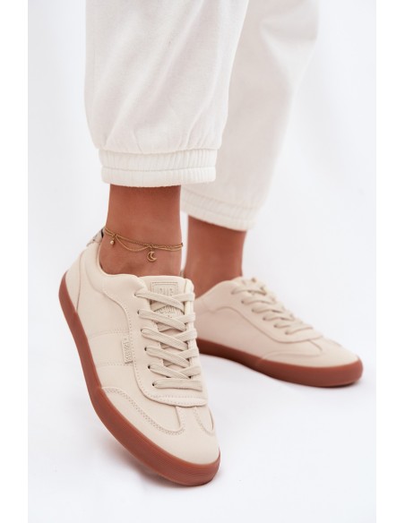 Women's Fabric Sneakers Big Star TT274358 Beige