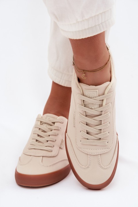 Women's Fabric Sneakers Big Star TT274358 Beige