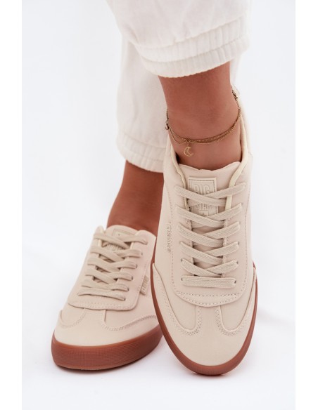 Women's Fabric Sneakers Big Star TT274358 Beige
