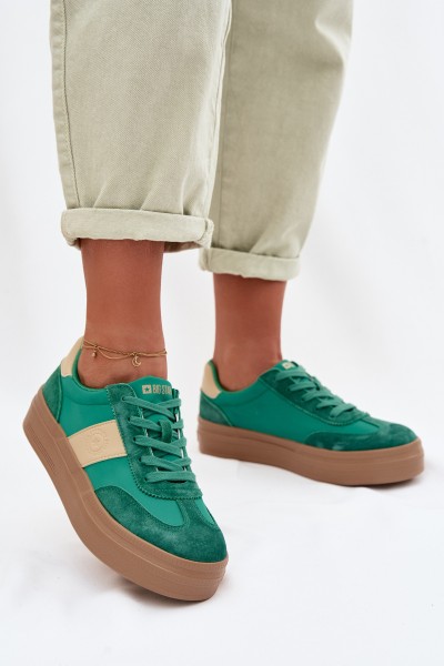 Women's Suede Sneakers Big Star TT274163 Green