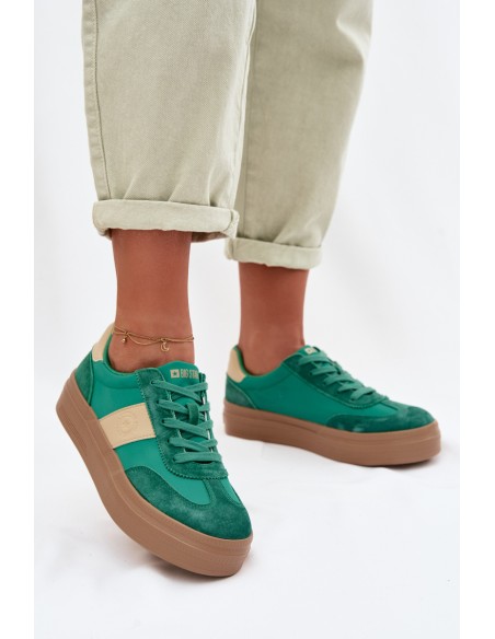 Women's Suede Sneakers Big Star TT274163 Green