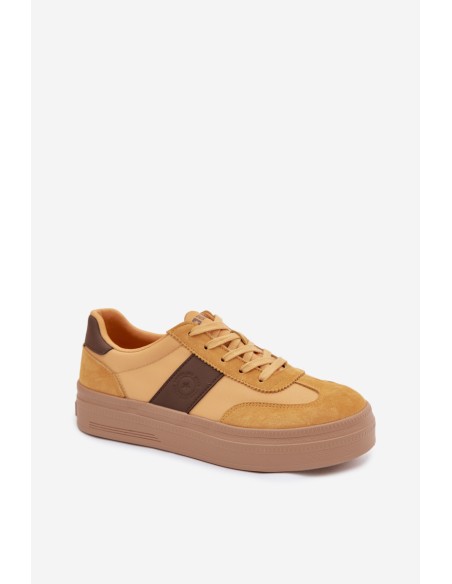 Women's Suede Sneakers Big Star TT274166 Yellow