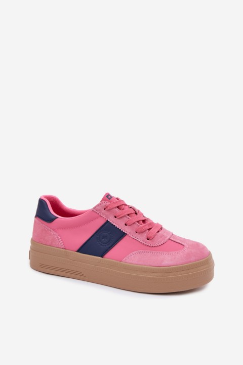 Women's Suede Sneakers Big Star TT274164 Pink
