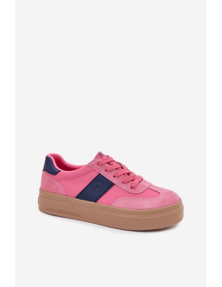 Women's Suede Sneakers Big Star TT274164 Pink