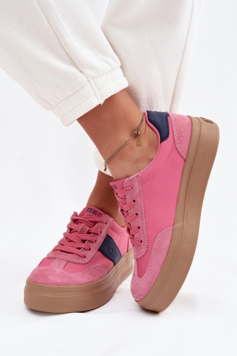 Women's Suede Sneakers Big Star TT274164 Pink