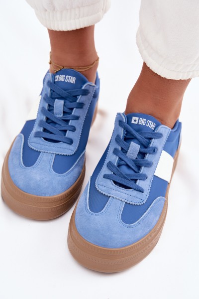 Women's Suede Sneakers Big Star TT274165 Blue