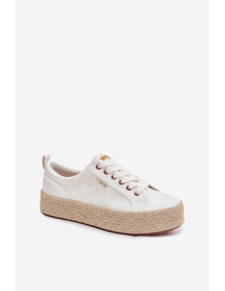 Women's Espadrilles Sneakers Platform Big Star TT274346 Ecru