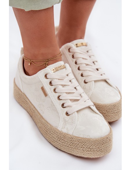 Women's Espadrilles Sneakers Platform Big Star TT274346 Ecru