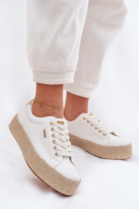 Women's Espadrilles with Platform Big Star TT274349 White