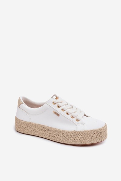 Women's Espadrilles with Platform Big Star TT274349 White 2