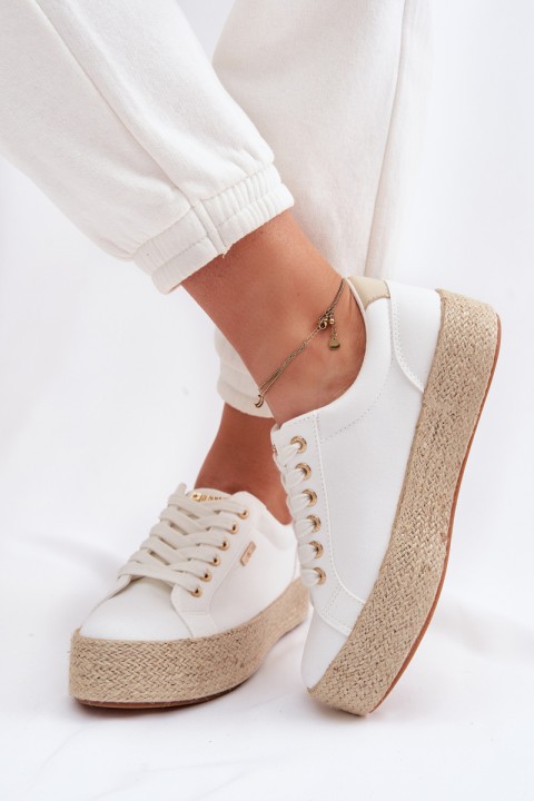 Women's Espadrilles with Platform Big Star TT274349 White