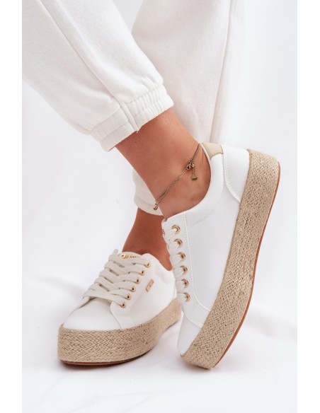 Women's Espadrilles with Platform Big Star TT274349 White