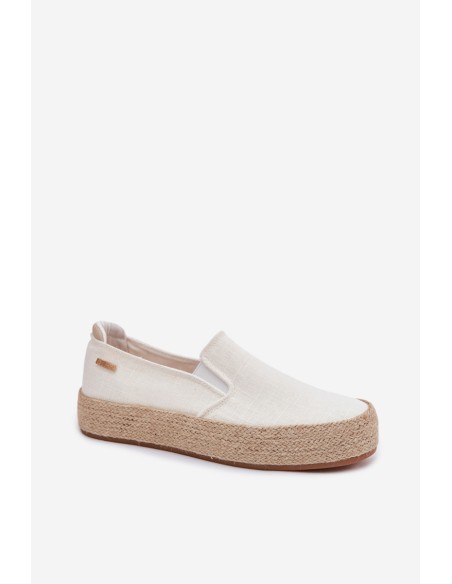 Women's Platform Espadrilles Big Star TT274090 Ecru