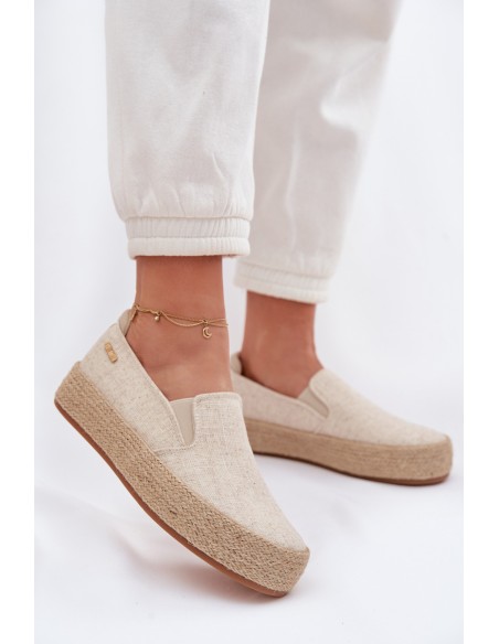 Women's Platform Espadrilles Big Star TT274089 Beige