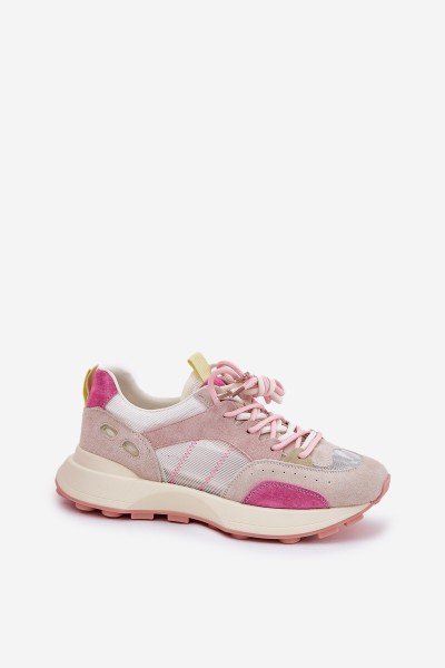 Suede Sports Shoes Sneakers Women's 66725 Multicolor Vinceza 2